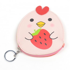 WENZHE Cute Cartoon Chick PU Animal Coin Purses