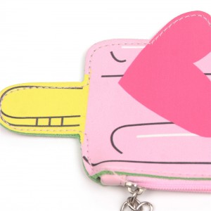 WENZHE Ice Cream Shape Small Cute PU Zipper Pocket Coin Purses