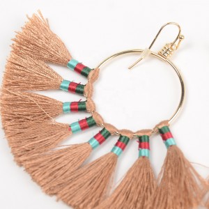 Wholesale Jewelry Fashion Bohemian Long Drop Cheap Tassel Earrings Women