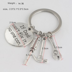 Promotional gifts Metal Custom Hand Tool Keychain For Father’s Day Gift