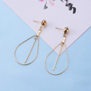 Latest product in market gold earring designs waterdrop geometry charm earring