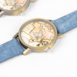 Fashion mini world map print airplane quartz watches,canvas belt watch men,mens cool watches