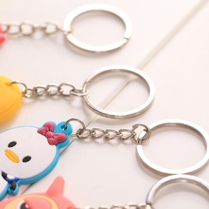 Cartoon cute creative key ring silicone car keychain