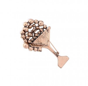 Bridal Brooch Pin Wineglass Goblet Rhinestone Pearl Spring Brooch High Quality