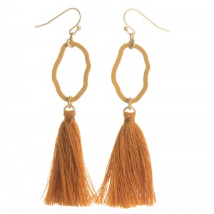 WENZHE New Arrival Geometric Metal Tassel  Earrings Fashion Jewelry For Women