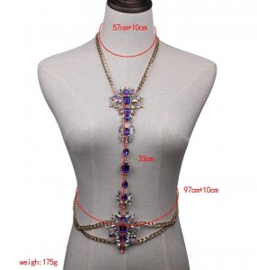 Trendy Women Bra Body Jewelry Handmade Sexy Crystal Tassel Body Chain