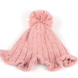WENZHE New Arrivals Women Warm Solid Color Hats Custom Winter Wool Hat