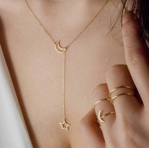 Star Necklace Simple Fashion Moon Clavicle Chain Exquisite Necklace