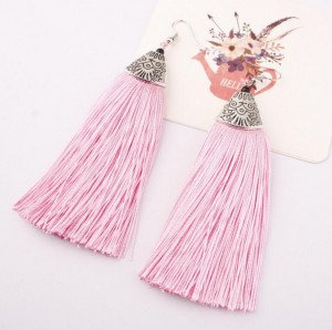 Wholesale Women Vintage Earrings Jewelry Ancient Long Tassel Drop Earrings