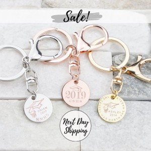 Graduation Keychain Class of 2019 Key Chain Gift Custom Keychain Sorority Graduation Gift College Graduation High School Grad College Grad