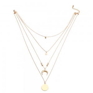 High Quality Multilayer Pendant Clavicle Gold Chain Necklaces