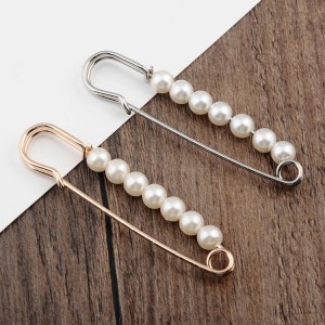 European and American jewelry pearl brooch big pin hot silk scarf buckle clothing brooch jewelry