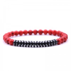 New Fashion Black Lava Stone Beaded Charm Bracelets Popular Copper Beads Bracelet For Men Gift