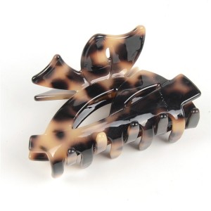 WENZHE Simple Design Elegant Women Hair Decorative Tortoiseshell Acrylic Hair Claw Hair Accessories