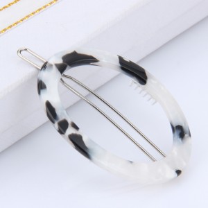 Wholesale Geometric Oval Hair Accessories Cellulose Acetate Acrylic Hair Clips Hair Barrette For Women