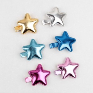 Hair decorative hair accessories fancy girls star hair clips wholesale