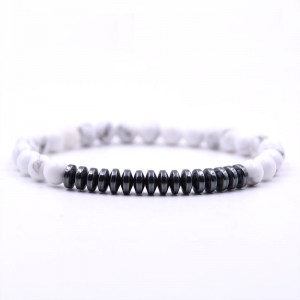 New Fashion Black Lava Stone Beaded Charm Bracelets Popular Copper Beads Bracelet For Men Gift