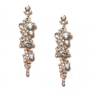 Manufacturers selling women crystal boutique earrings bride accessories