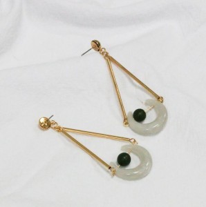 New trend product fashion stud dangle earring crescent horn earrings