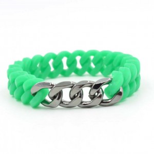 America jewelry eco-friendly wristbands twist rubber silicone bracelets