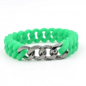 America jewelry eco-friendly wristbands twist rubber silicone bracelets