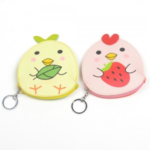 WENZHE Cute Cartoon Chick PU Animal Coin Purses