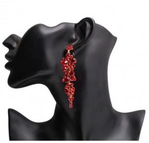 Manufacturers selling women crystal boutique earrings bride accessories