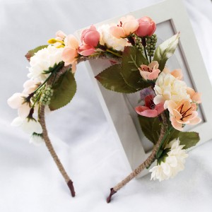 2019 Newest Design Handmade Festival Emulational Flower Hair Bands For Bride