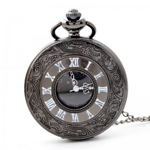 Best Quality Pastoral style retro Roman pocket watch with chain