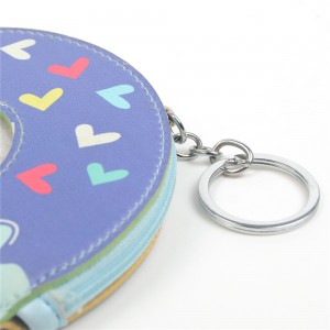 WENZHE Children Creative Cartoon Donut Leather Coin Purse