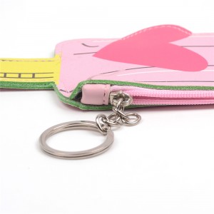 WENZHE Ice Cream Shape Small Cute PU Zipper Pocket Coin Purses