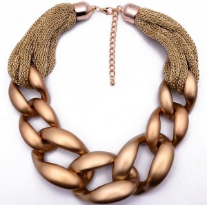 Products for women punk big chain link choker statement necklace