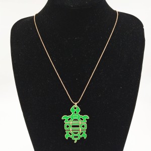 Newest Unique Animal Necklace Lovely Small Turtle Gold Beads Long Chain Necklace For Women