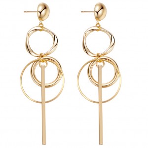 New golden earring designs for women,round hoop earring